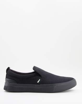 Toms – Trvl Lite – Czarne wsuwane tenisówki