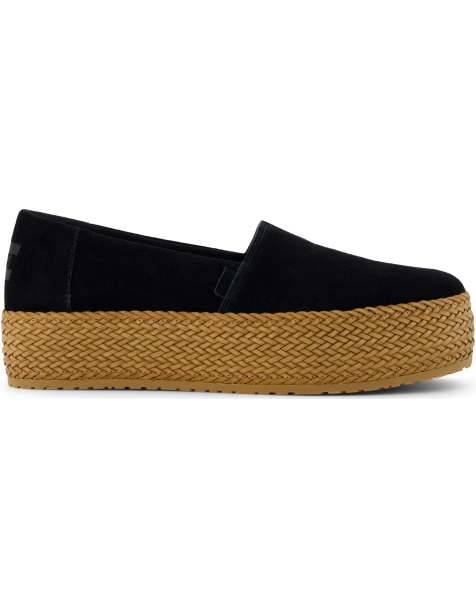 Toms Valencia espadrille in black - view 1
