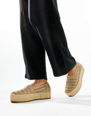 Toms Valencia espadrille in gold