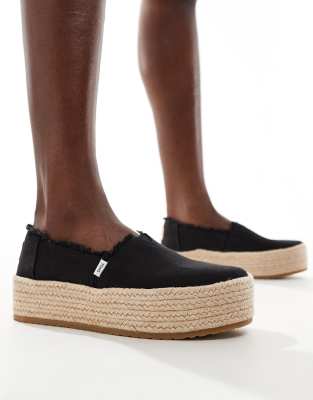 Toms Valencia espadrilles in black