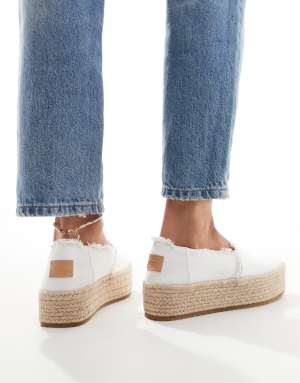 Toms Valencia espadrilles in white