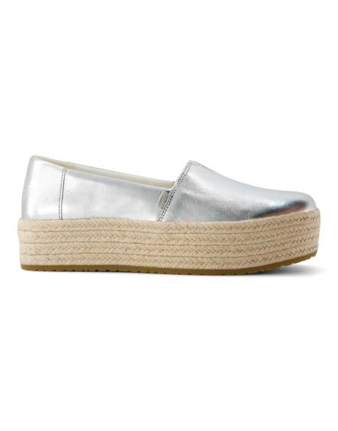 Toms Valencia shoe in silver - view 1