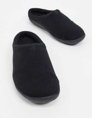 Toms vegan berkley slippers in black