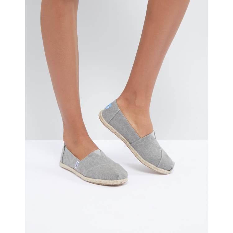 Grey Toms Canvas TOMS Vegan Canvas Role Sole Espadrilles In