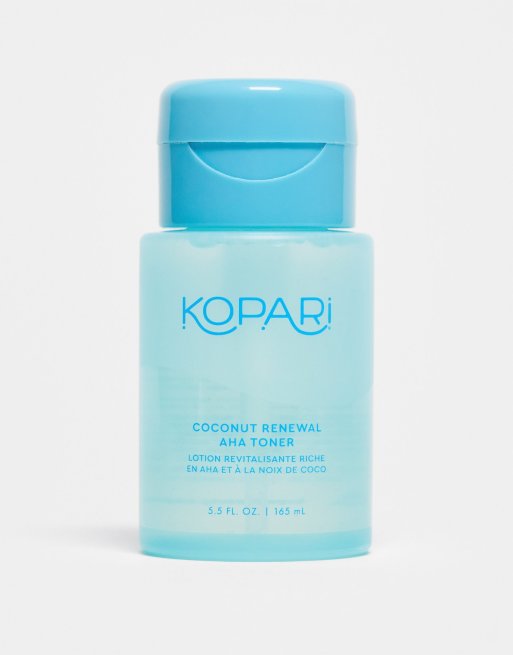 Tónico con 8,6% de tres tipos de alfa hidroxiácidos Coconut Renewal de 165 ml de Kopari