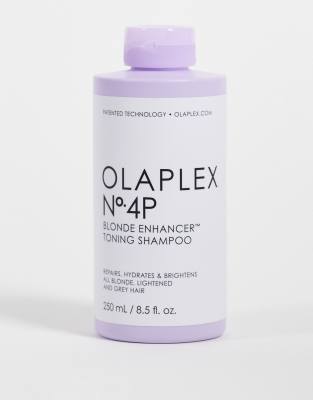 фото Тонирующий шампунь для светлых волос olaplex no. 4p blonde enhancer toning shampoo, 250 мл/8,5 ж. унц.-фиолетовый цвет