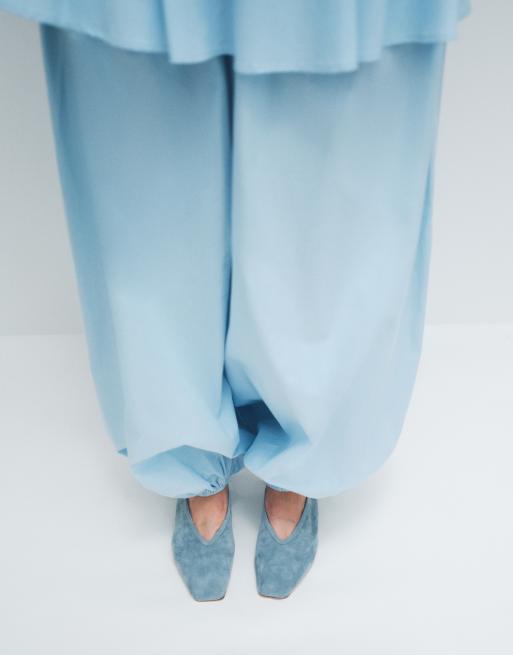 Tony Bianco - Bianca - Ballerina's van suède in blauw denim, 4 van 11