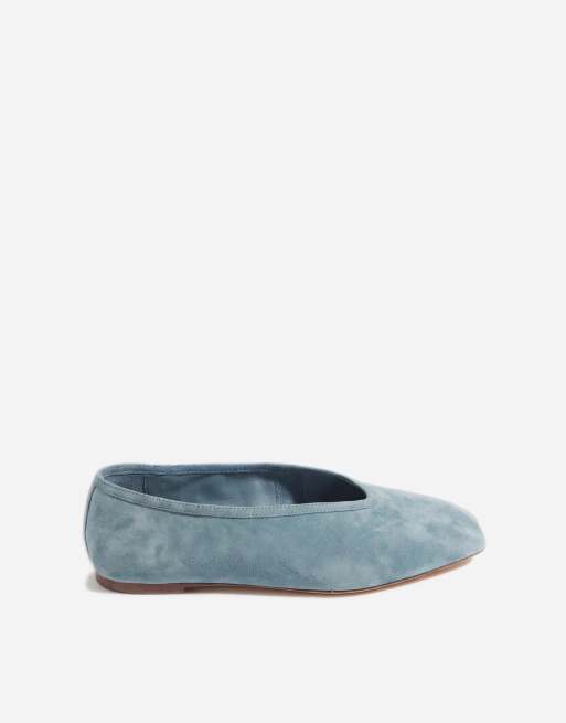 Tony Bianco - Bianca - Ballerina's van suède in blauw denim, 6 van 11