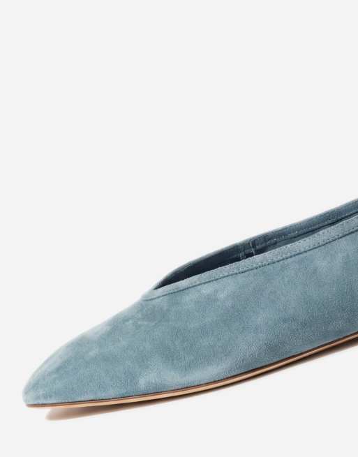 Tony Bianco - Bianca - Ballerina's van suède in blauw denim, 7 van 11