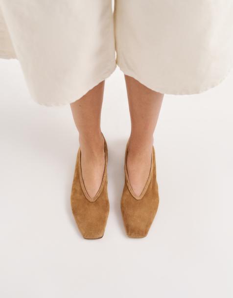Tony Bianco Bianca ballet flats in taupe suede - view 1