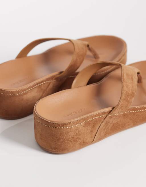 Tony Bianco Blaire real suede thongs in taupe, 4 of 4
