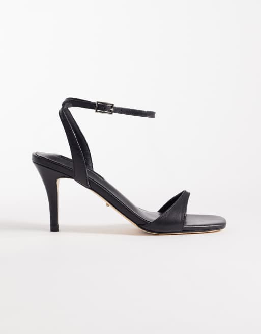 Tony Bianco - Bless - Sandalen met hak van leer in zwart