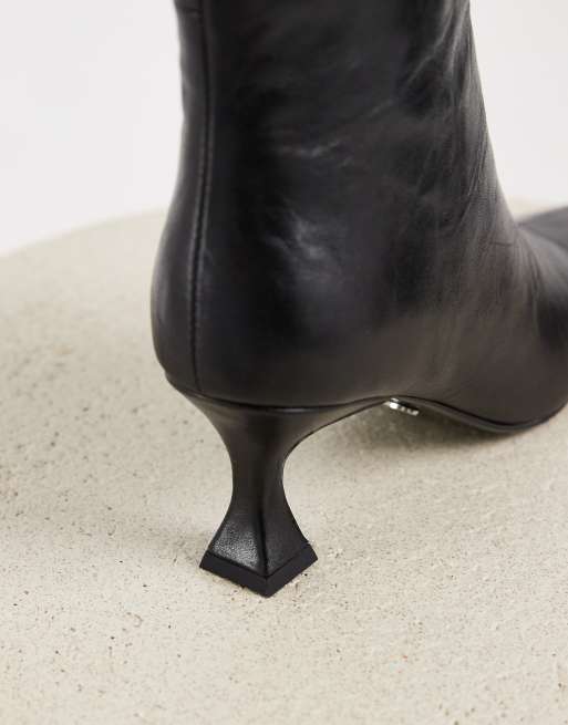 Tony Bianco - Botas de rodilla con tacón Jaq en cuero negro, 2 de 4