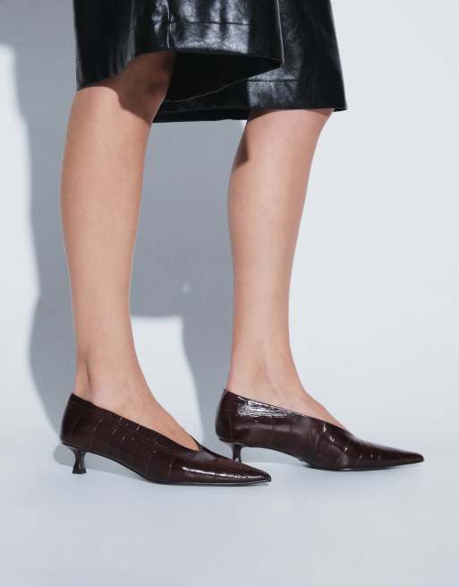 Tony Bianco Cherry escarpins à petit talon en effet croco vino, 4 de 6