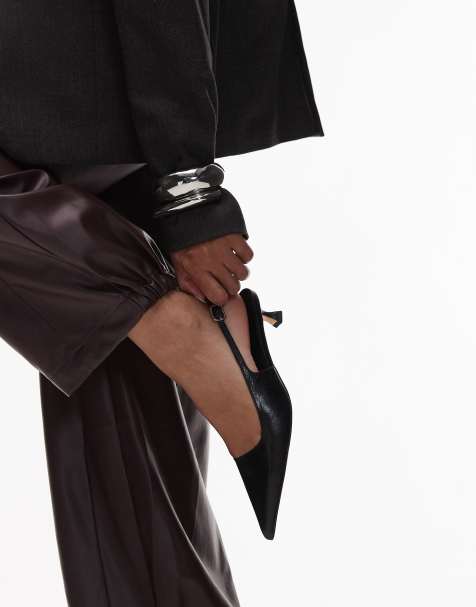 Tony Bianco - Crush - Escarpins façon poulain à petit talon et bride arrière - Noir - view 1