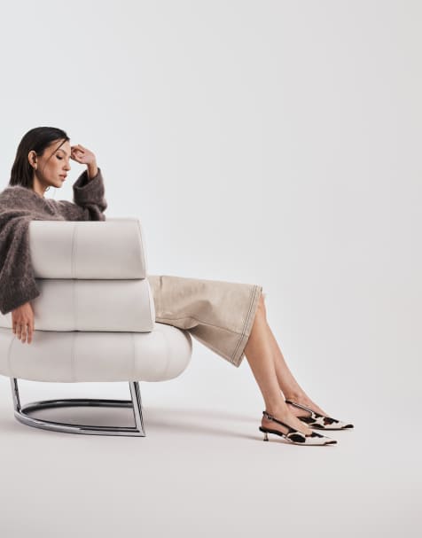 Tony Bianco - Crush - Slingback schoenen met kittenhak in veelkleurig pony - view 1