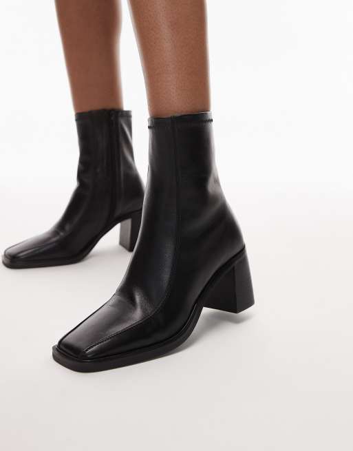 Tony Bianco Dusty block heeled ankle boots in black | ASOS