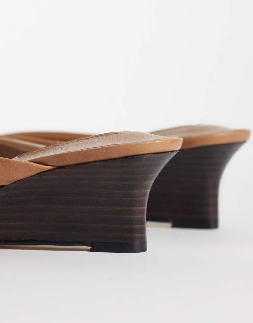 Tony Bianco Edgy heeled wedge sandals in tan vintage, 3 of 4