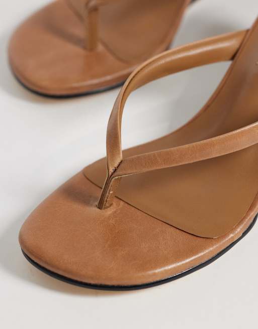 Tony Bianco Edgy heeled wedge sandals in tan vintage, 4 of 4