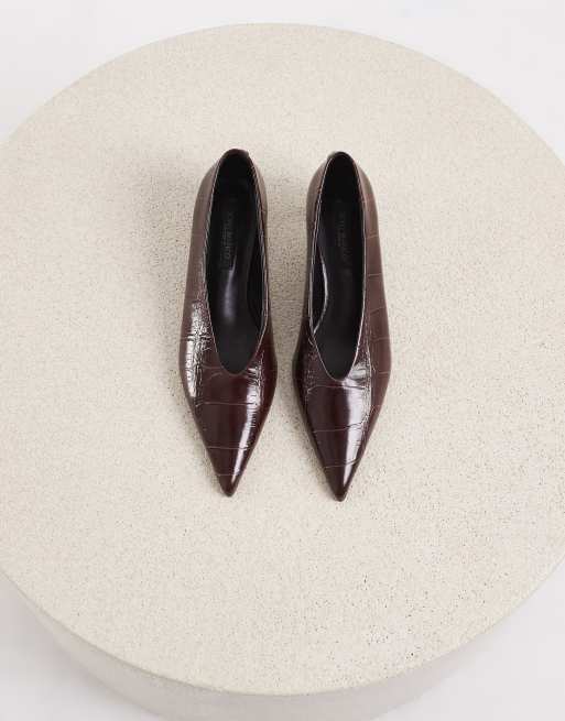 Tony Bianco escarpins à petit talon effet croco noirs, 4 de 4