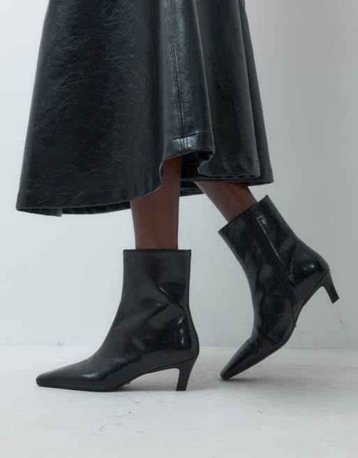 Tony Bianco Estelle bottines à petit talon incurvé noires vintage, 1 de 4