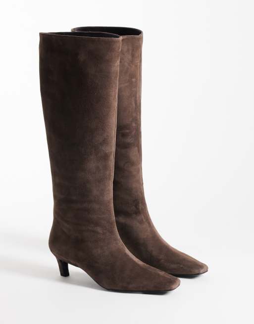 Tony Bianco Evysa bottines à petit talon carré à bout carré en daim espresso, 2 de 4