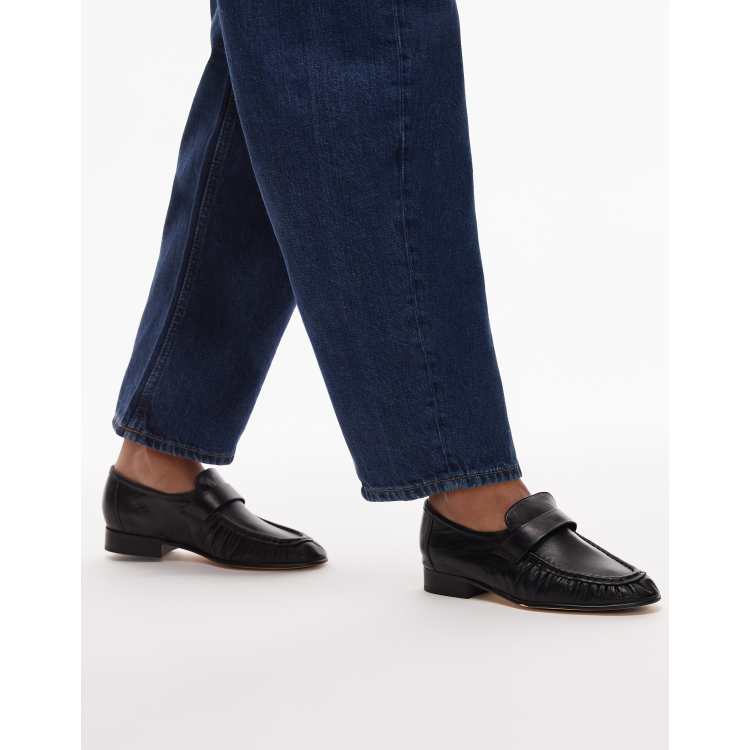 TONY BIANCO 本革　ローファー Tony Bianco Gatsby leather loafers in black | ASOS
