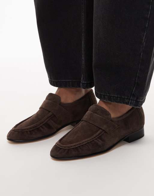 Tony Bianco Gatsby suede loafers in expresso brown, 4 of 4