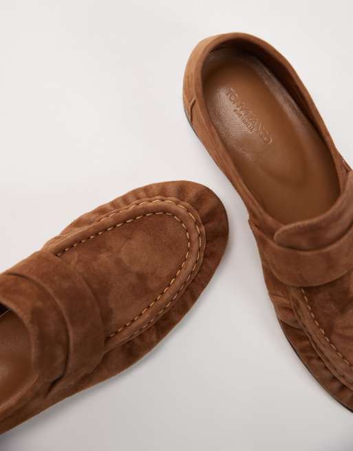 Tony Bianco - Gatsby - Suède loafers in taupe, 4 van 4