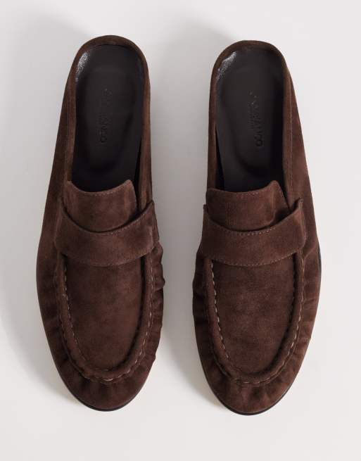 Tony Bianco - Glacier - Mules style mocassins en cuir - Chocolat, 2 de 4