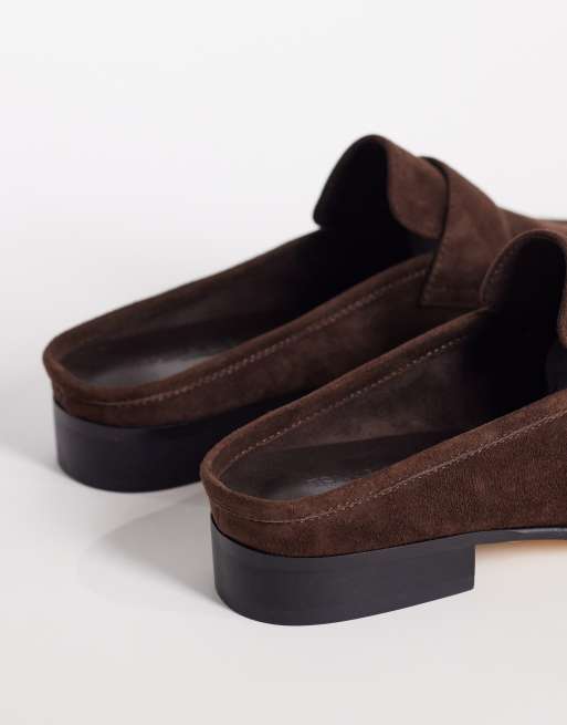 Tony Bianco - Glacier - Mules style mocassins en cuir - Chocolat, 4 de 4
