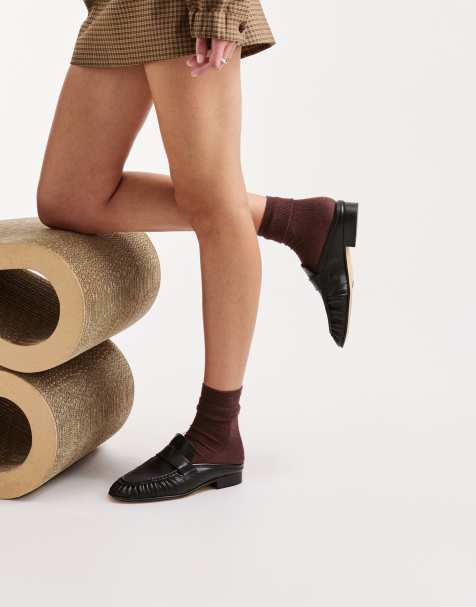 Tony Bianco - Glacier - Mules style mocassins en cuir - Noir - view 1