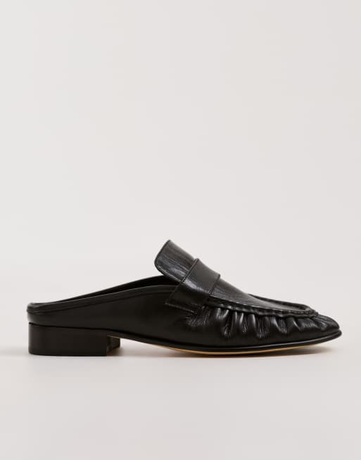 Tony Bianco - Glacier - Sabot stile mocassino in pelle nera, 2 di 5
