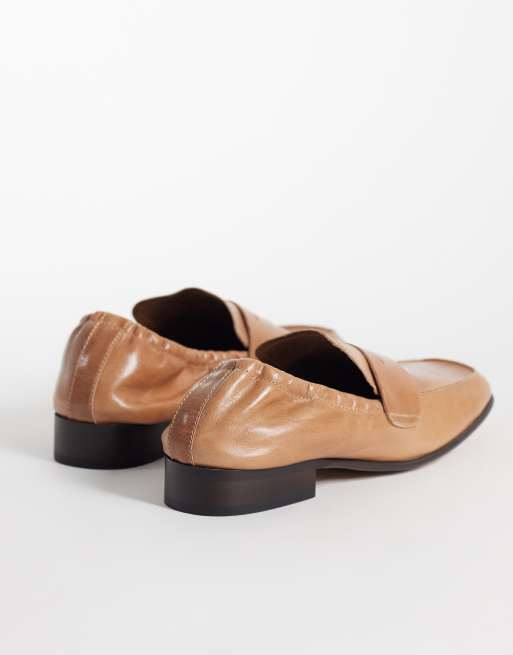 Tony Bianco Gloria mocassins à bout carré en cuir vintage camel, 2 de 4