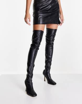 Tony Bianco Holli heeled over the knee boots in black