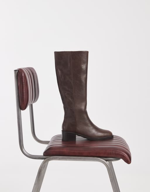 Tony Bianco Jackson stivali al ginocchio pull-on in chocolate vintage, 1 di 4