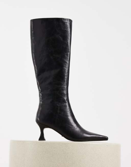 Tony Bianco Jaq bottes montantes à talon en cuir noir, 3 de 4