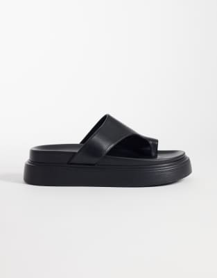  Jazzy flat sandals  leather