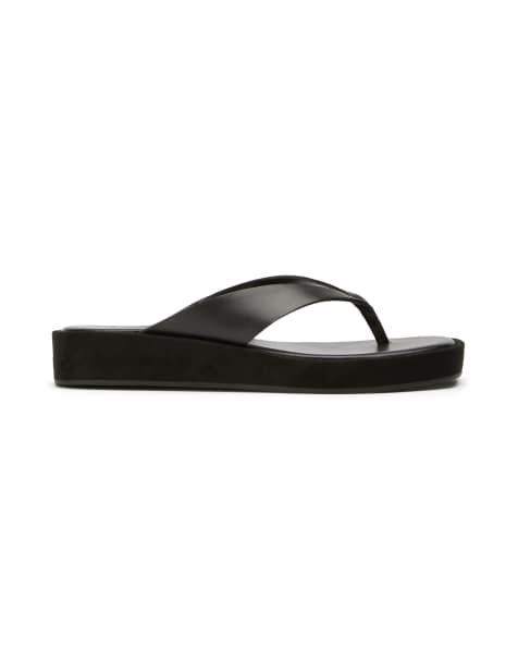 Tony Bianco - Kyra - Sandali infradito in pelle nera - view 1