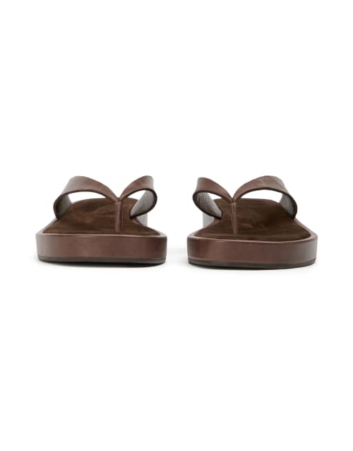 Tony Bianco Kyra toe thong sandals in chocolate vintage leather, 3 of 4