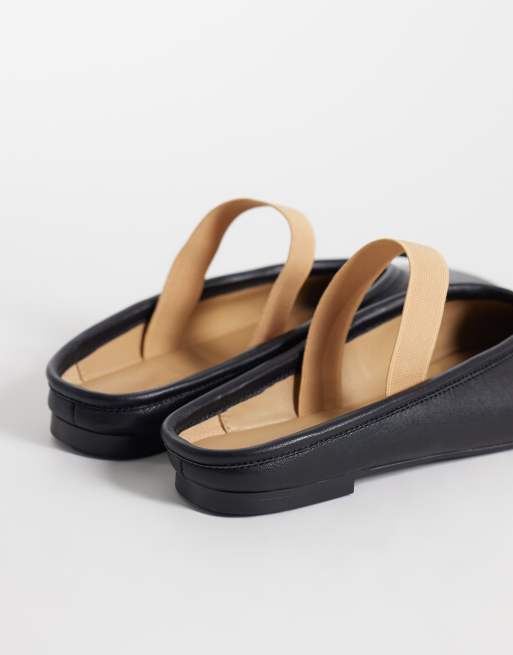 Tony Bianco mules plates City en cuir noir, 2 de 4