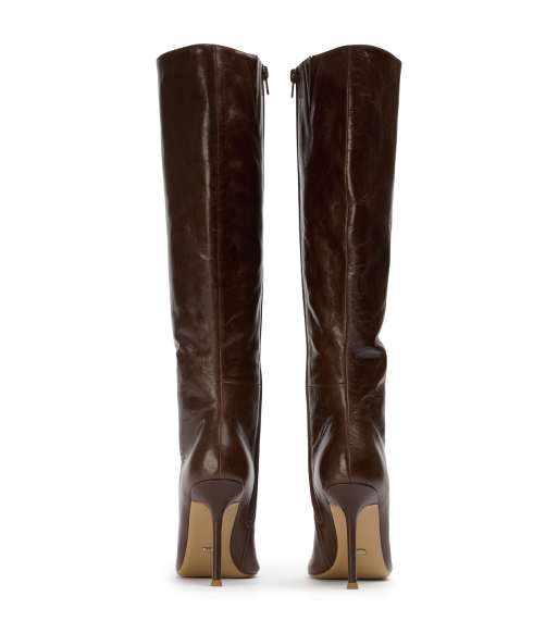 Tony Bianco Naxos high heeled boots in chocolate vintage leather, 2 of 4