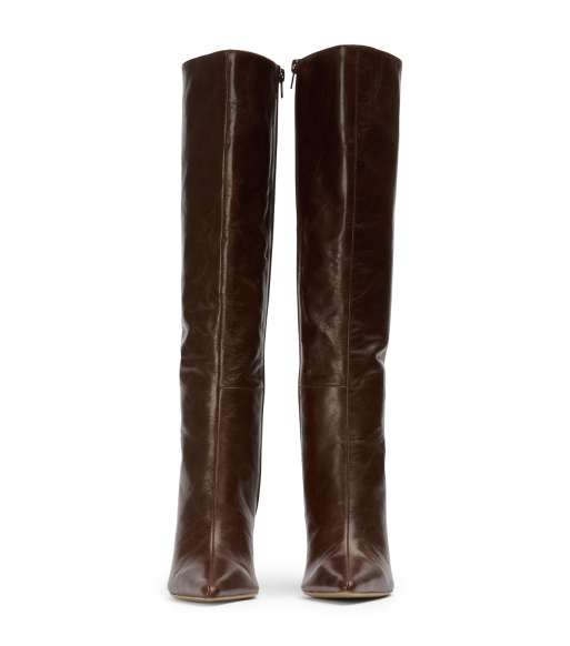 Tony Bianco Naxos high heeled boots in chocolate vintage leather, 3 of 4