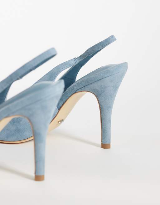 Tony Bianco - Peggy - Sandales à talon en daim avec bride arrière - Bleu, 3 de 4