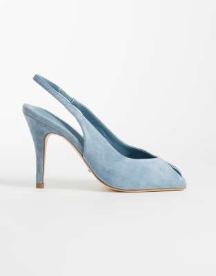  Peggy slingback heeled sandals  suede
