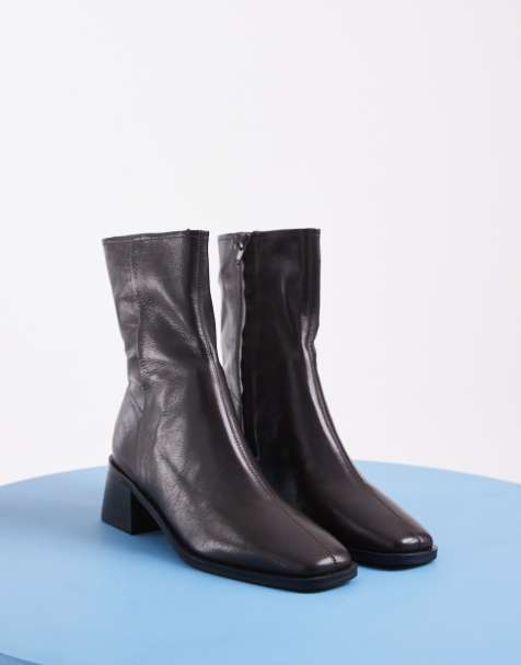 Tony Bianco Remi bottines mi-hautes marron en cuir - view 1