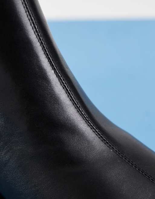 Tony Bianco Remi mid ankle boots in black leather, 3 of 4