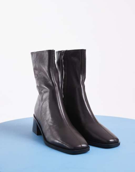 Tony Bianco Remi mid ankle boots in brown leather, 4 of 4