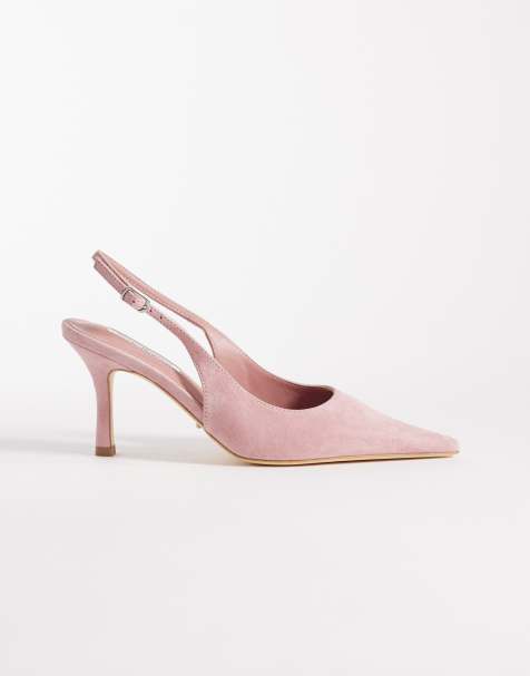 Tony Bianco Samar slingback heeled shoes in pink suede - view 1