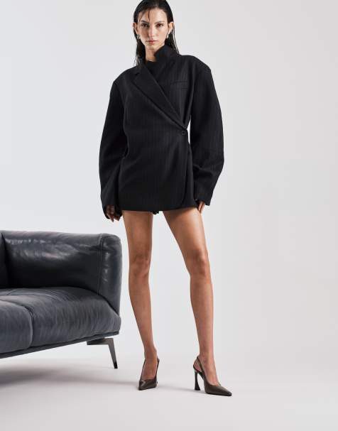 Tony Bianco - Sassy - Escarpins à talon incurvé et bride arrière - Taupe froissé - view 1